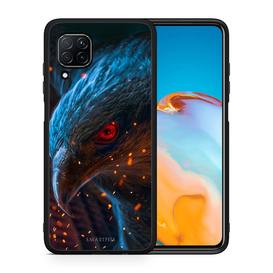 Θήκη Huawei P40 Lite Eagle PopArt από τη Smartfits με σχέδιο στο πίσω μέρος και μαύρο περίβλημα | Huawei P40 Lite Eagle PopArt case with colorful back and black bezels