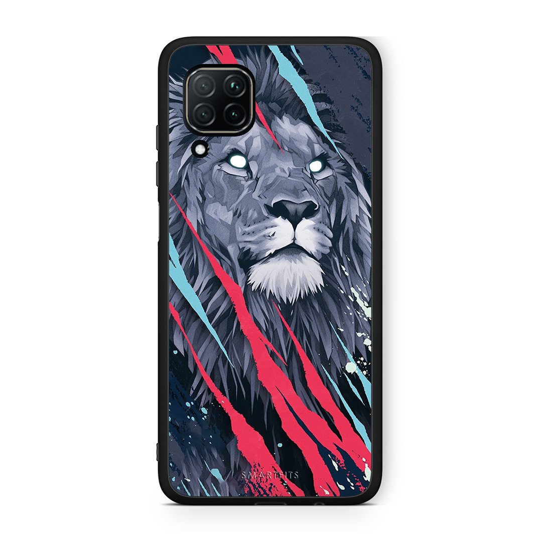 4 - Huawei P40 Lite Lion Designer PopArt case, cover, bumper
