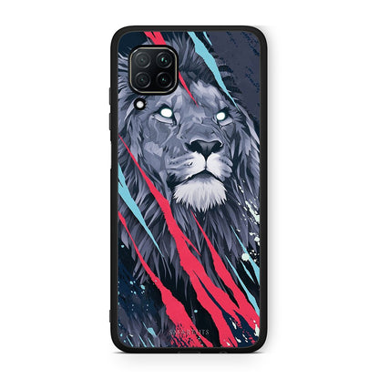 4 - Huawei P40 Lite Lion Designer PopArt case, cover, bumper