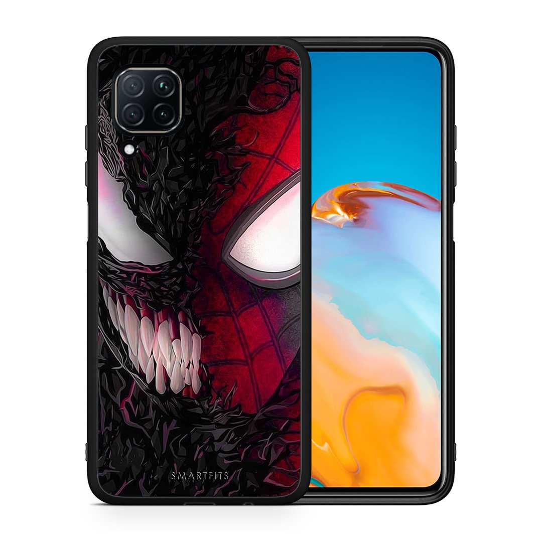Θήκη Huawei P40 Lite SpiderVenom PopArt από τη Smartfits με σχέδιο στο πίσω μέρος και μαύρο περίβλημα | Huawei P40 Lite SpiderVenom PopArt case with colorful back and black bezels
