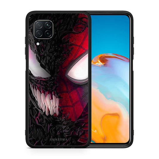 Θήκη Huawei P40 Lite SpiderVenom PopArt από τη Smartfits με σχέδιο στο πίσω μέρος και μαύρο περίβλημα | Huawei P40 Lite SpiderVenom PopArt case with colorful back and black bezels