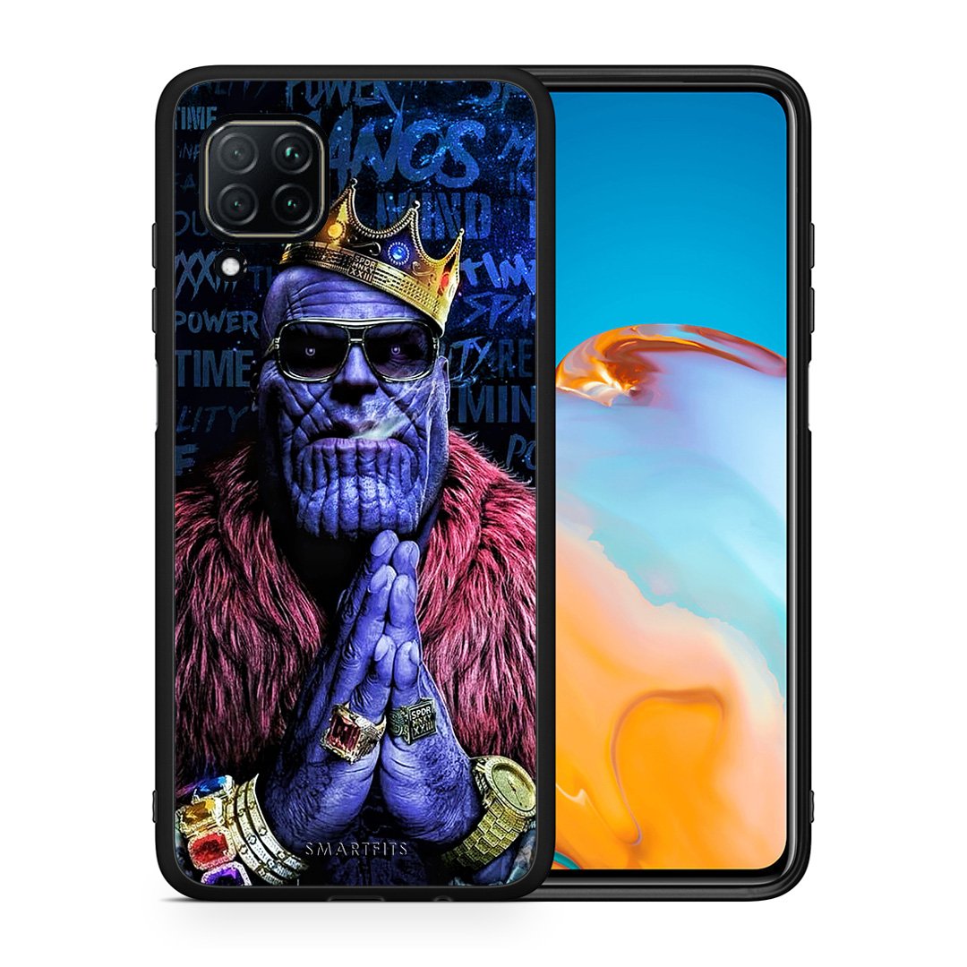 Θήκη Huawei P40 Lite Thanos PopArt από τη Smartfits με σχέδιο στο πίσω μέρος και μαύρο περίβλημα | Huawei P40 Lite Thanos PopArt case with colorful back and black bezels