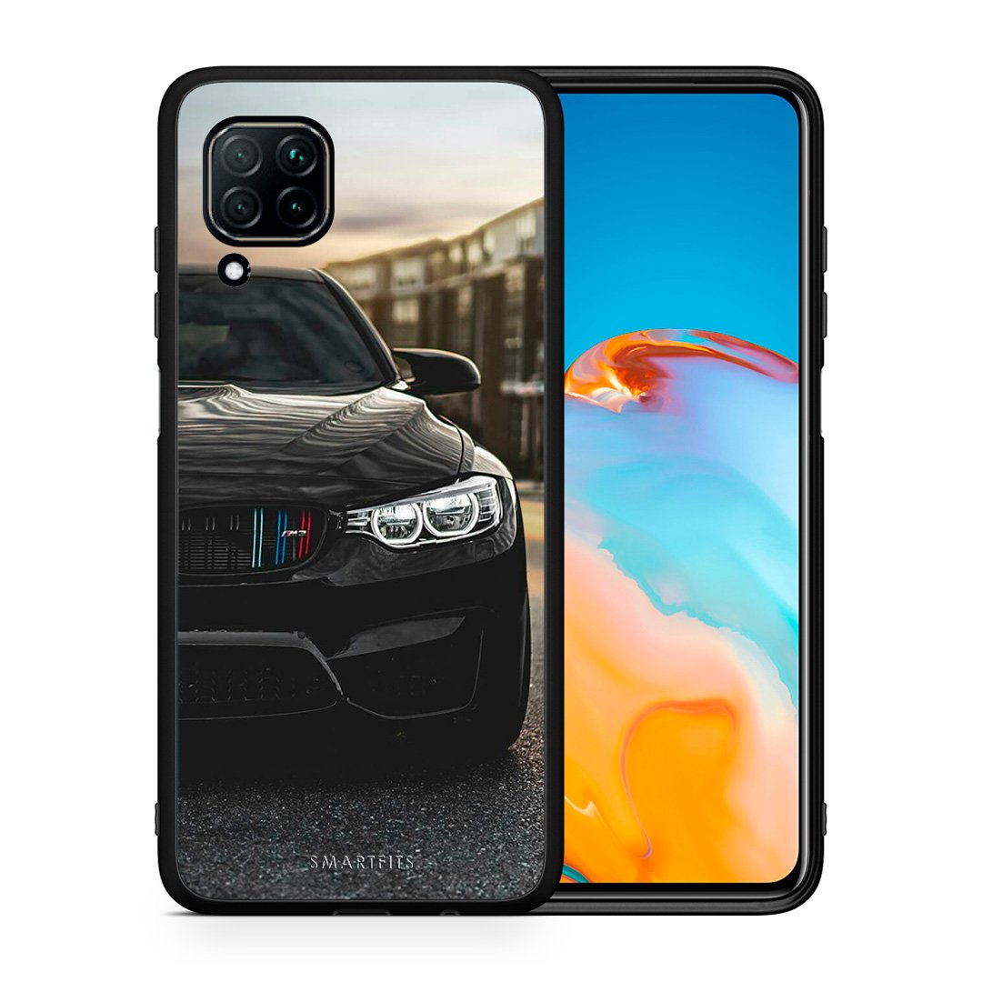 Θήκη Huawei P40 Lite M3 Racing από τη Smartfits με σχέδιο στο πίσω μέρος και μαύρο περίβλημα | Huawei P40 Lite M3 Racing case with colorful back and black bezels