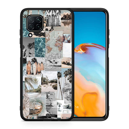 Θήκη Huawei P40 Lite Retro Beach Life από τη Smartfits με σχέδιο στο πίσω μέρος και μαύρο περίβλημα | Huawei P40 Lite Retro Beach Life case with colorful back and black bezels