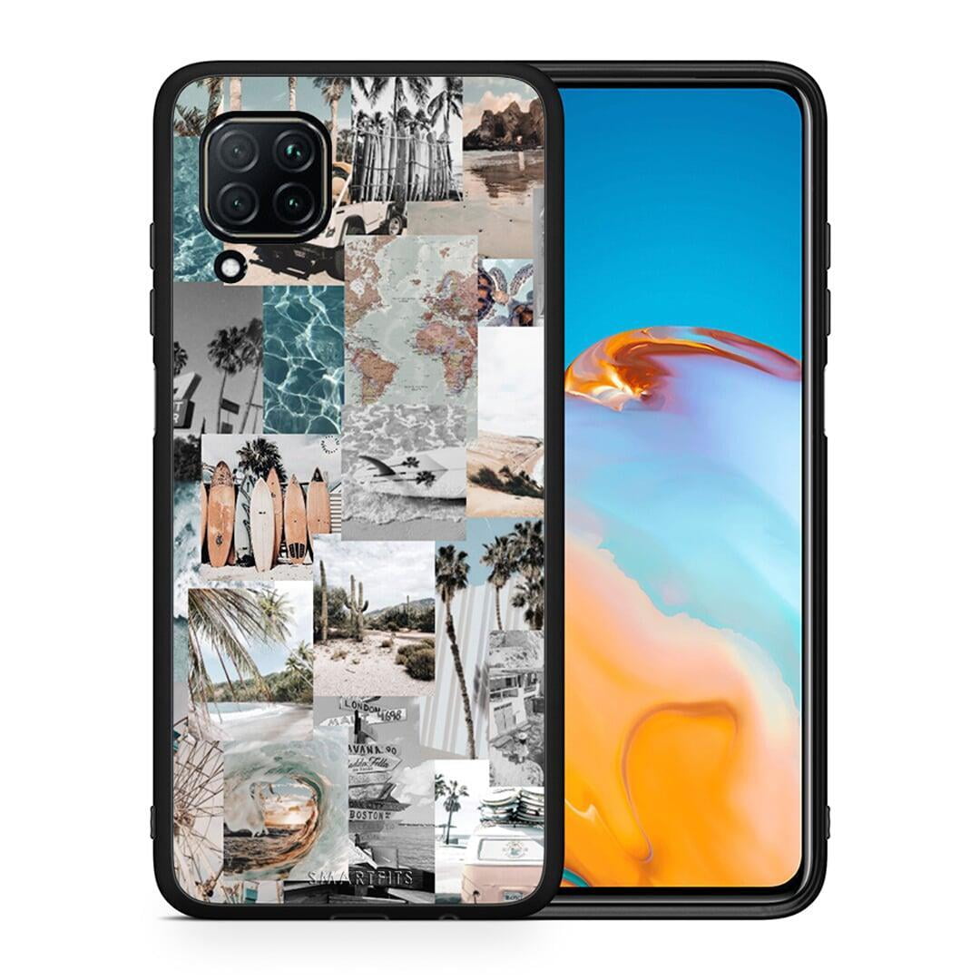 Θήκη Huawei P40 Lite Retro Beach Life από τη Smartfits με σχέδιο στο πίσω μέρος και μαύρο περίβλημα | Huawei P40 Lite Retro Beach Life case with colorful back and black bezels