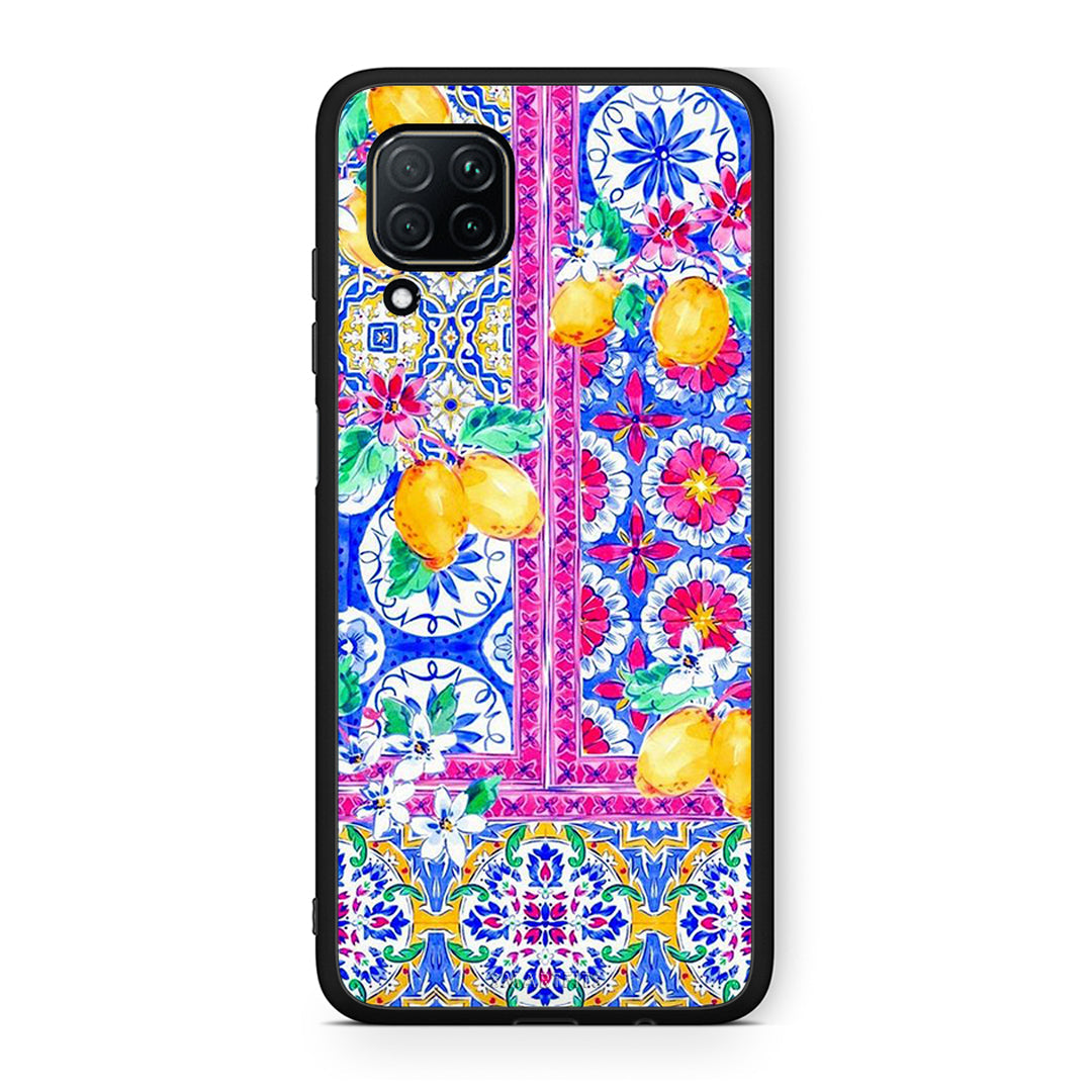 Huawei P40 Lite Retro Spring θήκη από τη Smartfits με σχέδιο στο πίσω μέρος και μαύρο περίβλημα | Smartphone case with colorful back and black bezels by Smartfits