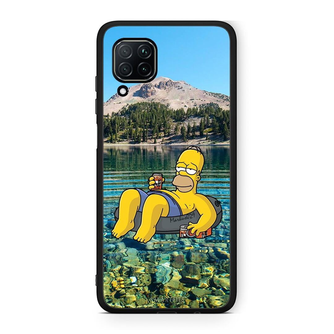 Huawei P40 Lite Summer Happiness Θήκη από τη Smartfits με σχέδιο στο πίσω μέρος και μαύρο περίβλημα | Smartphone case with colorful back and black bezels by Smartfits