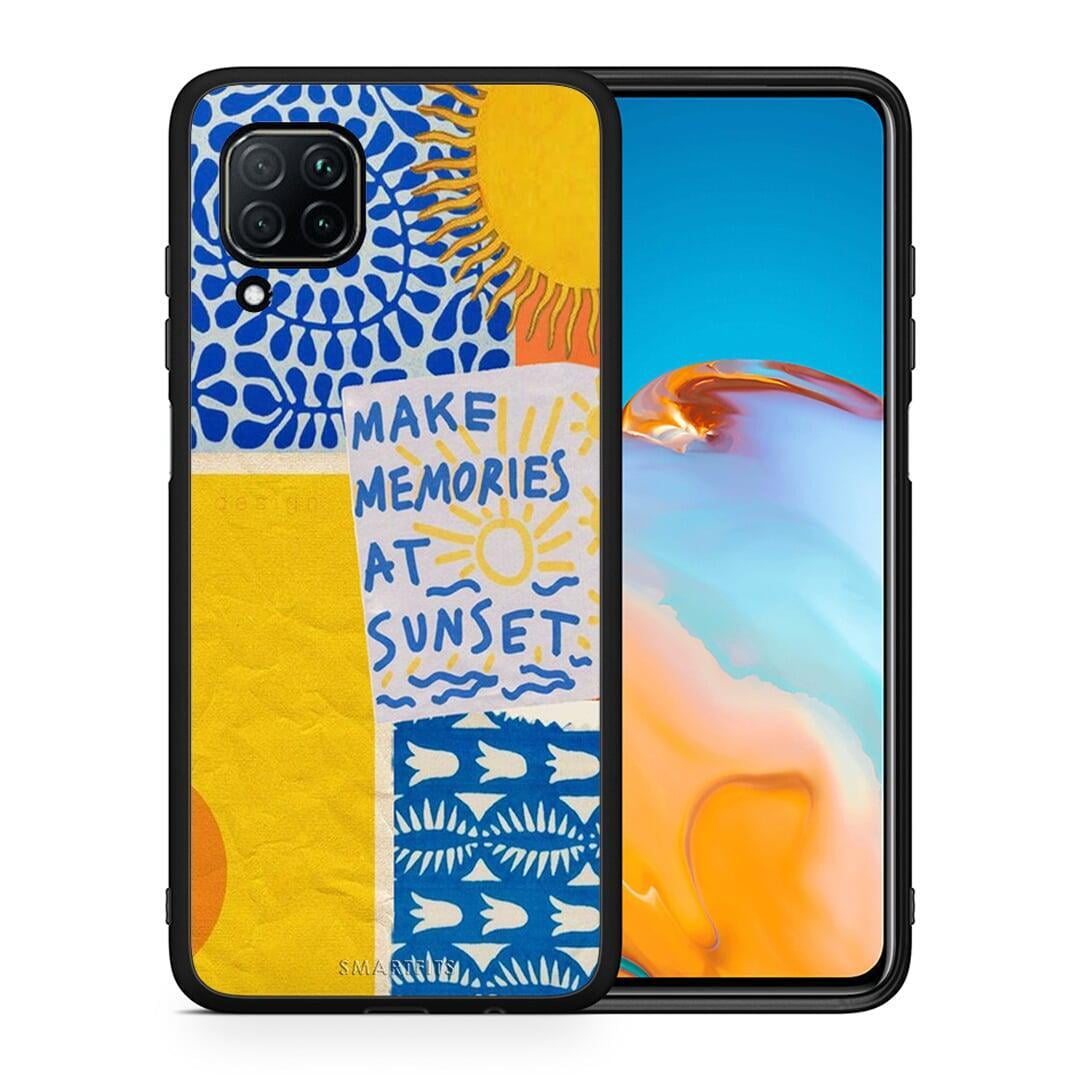 Θήκη Huawei P40 Lite Sunset Memories από τη Smartfits με σχέδιο στο πίσω μέρος και μαύρο περίβλημα | Huawei P40 Lite Sunset Memories case with colorful back and black bezels