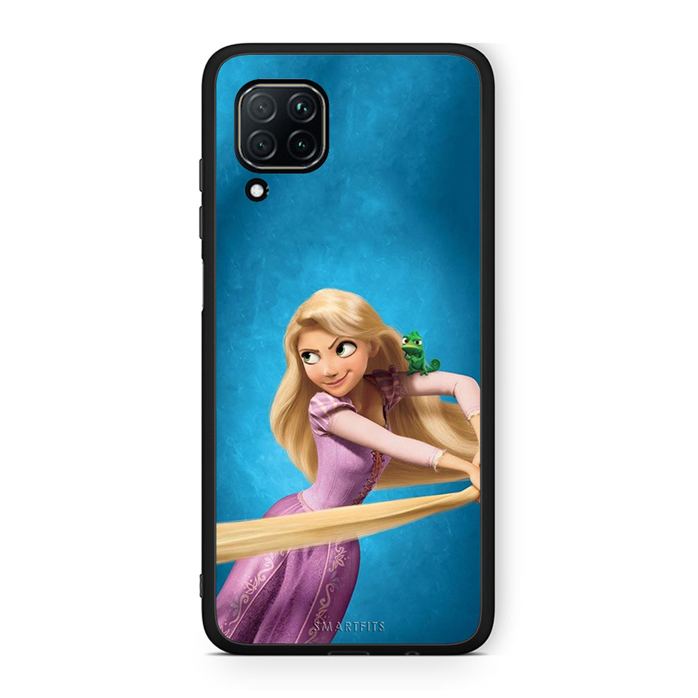 Huawei P40 Lite Tangled 2 Θήκη Αγίου Βαλεντίνου από τη Smartfits με σχέδιο στο πίσω μέρος και μαύρο περίβλημα | Smartphone case with colorful back and black bezels by Smartfits