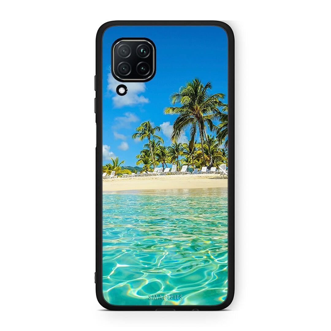 Huawei P40 Lite Tropical Vibes Θήκη από τη Smartfits με σχέδιο στο πίσω μέρος και μαύρο περίβλημα | Smartphone case with colorful back and black bezels by Smartfits