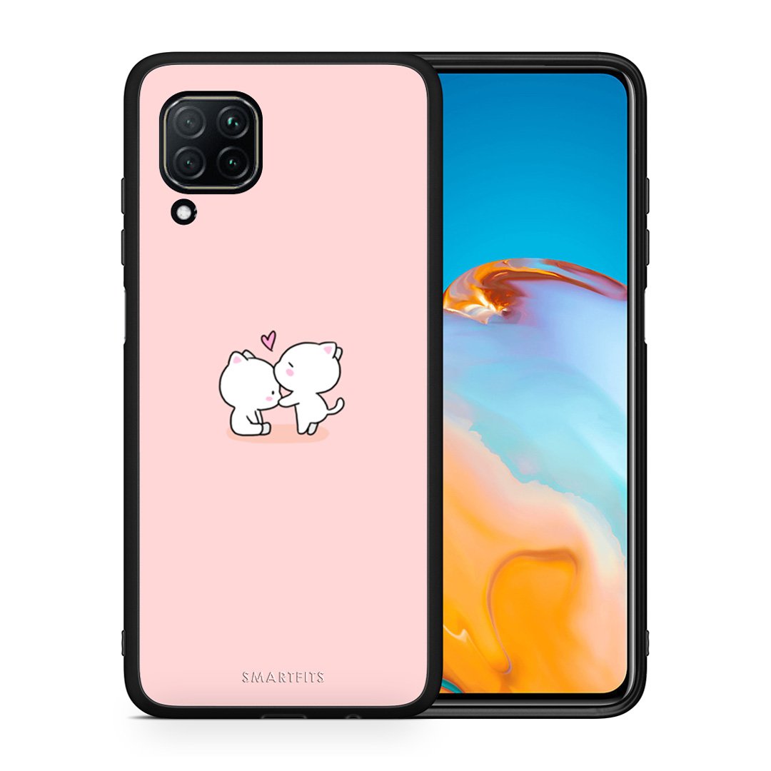 Θήκη Huawei P40 Lite Love Valentine από τη Smartfits με σχέδιο στο πίσω μέρος και μαύρο περίβλημα | Huawei P40 Lite Love Valentine case with colorful back and black bezels