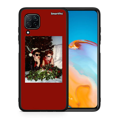 Θήκη Huawei P40 Lite Waiting For Xmas από τη Smartfits με σχέδιο στο πίσω μέρος και μαύρο περίβλημα | Huawei P40 Lite Waiting For Xmas case with colorful back and black bezels