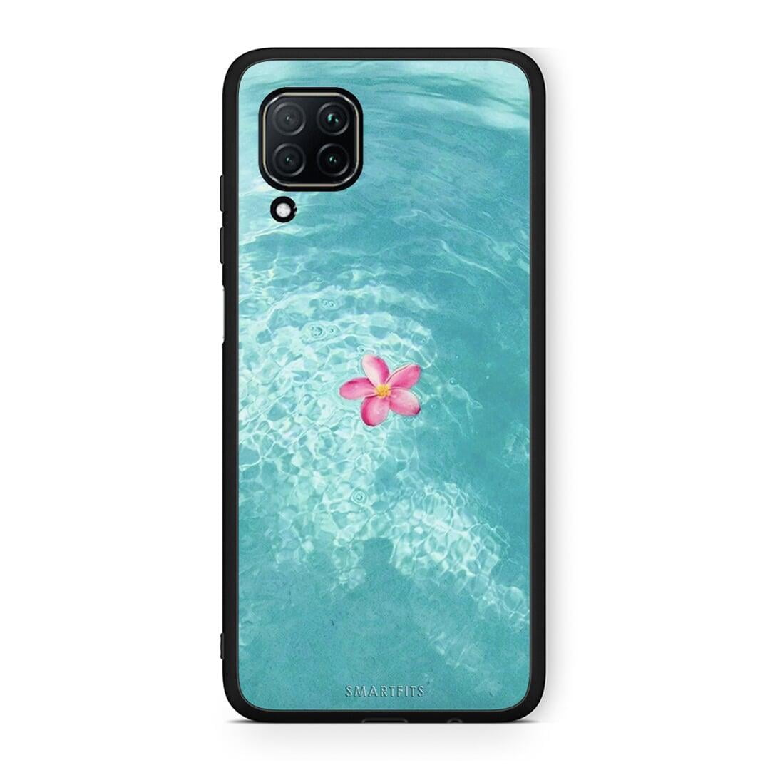 Huawei P40 Lite Water Flower Θήκη από τη Smartfits με σχέδιο στο πίσω μέρος και μαύρο περίβλημα | Smartphone case with colorful back and black bezels by Smartfits
