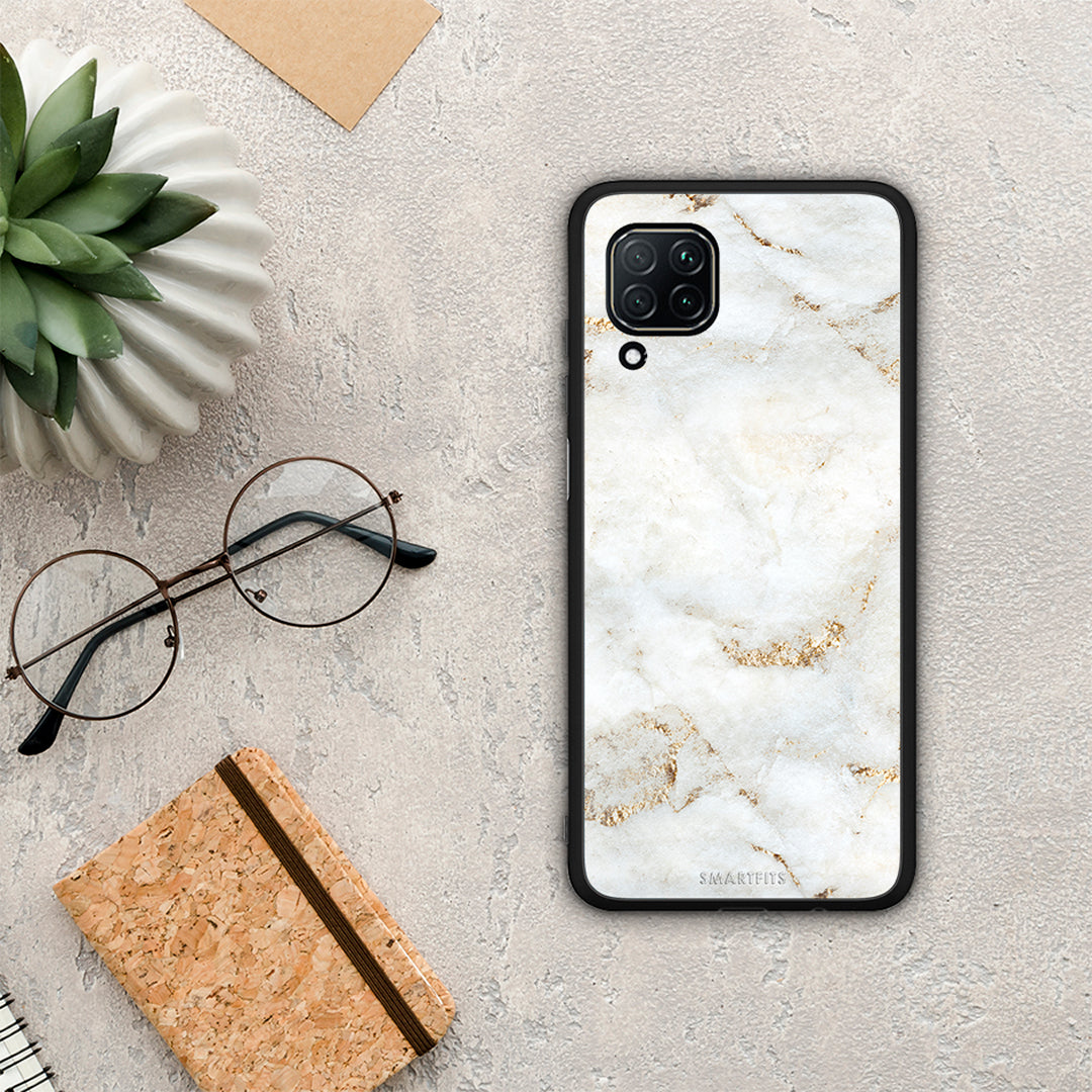 White Gold Marble - Huawei P40 Lite θήκη