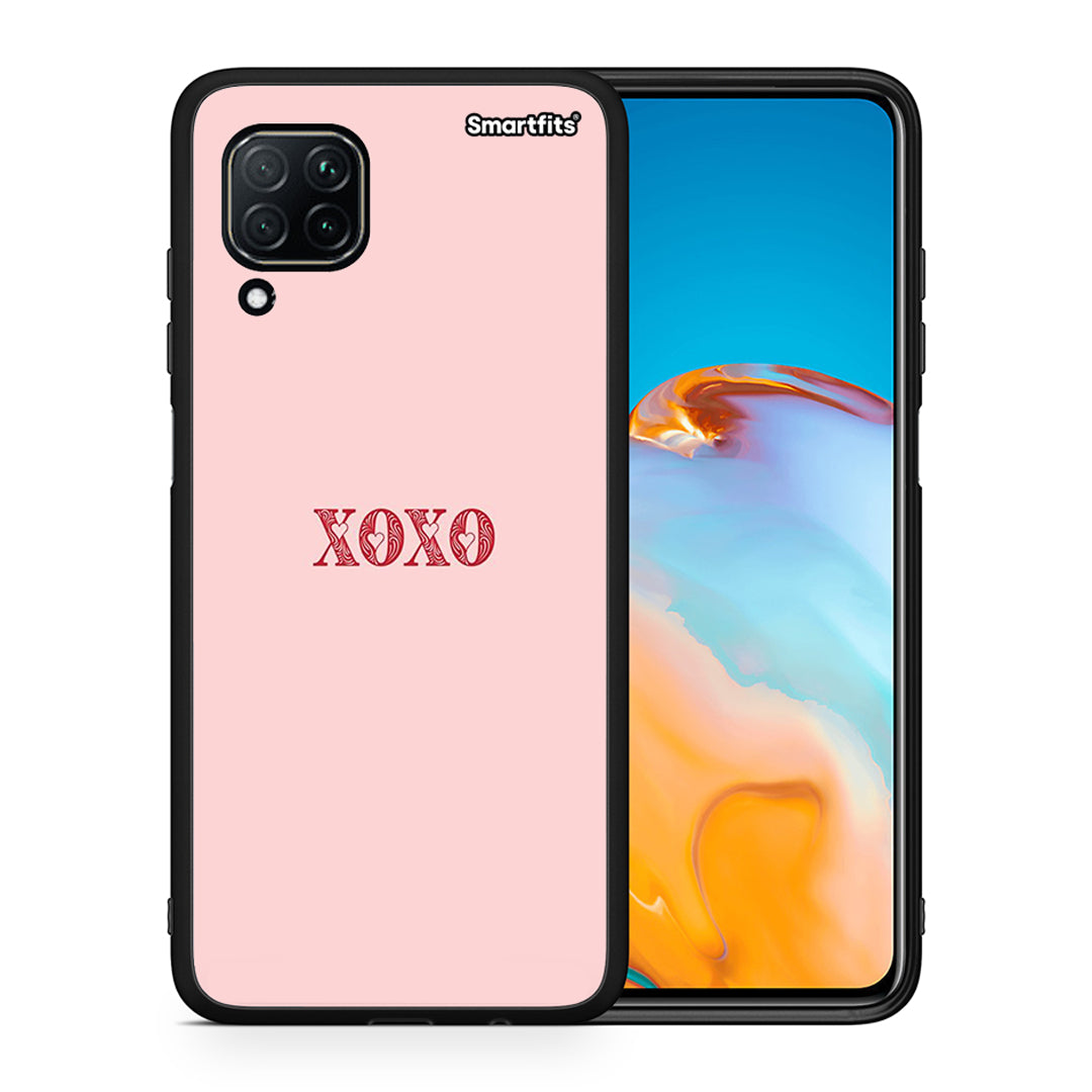 Θήκη Huawei P40 Lite XOXO Love από τη Smartfits με σχέδιο στο πίσω μέρος και μαύρο περίβλημα | Huawei P40 Lite XOXO Love case with colorful back and black bezels