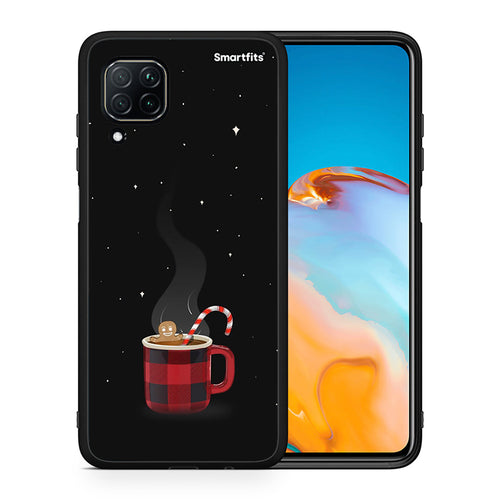 Θήκη Huawei P40 Lite Xmas Bathing από τη Smartfits με σχέδιο στο πίσω μέρος και μαύρο περίβλημα | Huawei P40 Lite Xmas Bathing case with colorful back and black bezels