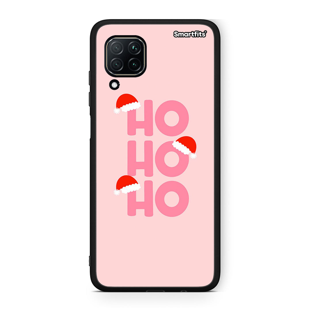 Huawei P40 Lite Xmas Ho Ho Ho θήκη από τη Smartfits με σχέδιο στο πίσω μέρος και μαύρο περίβλημα | Smartphone case with colorful back and black bezels by Smartfits