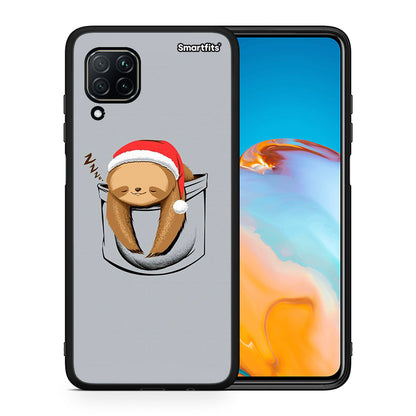 Θήκη Huawei P40 Lite Xmas Zzzz από τη Smartfits με σχέδιο στο πίσω μέρος και μαύρο περίβλημα | Huawei P40 Lite Xmas Zzzz case with colorful back and black bezels
