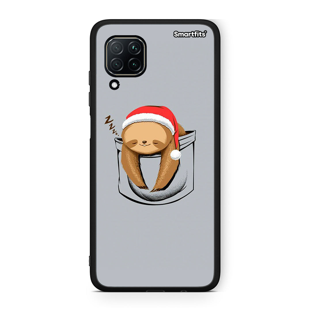 Huawei P40 Lite Xmas Zzzz θήκη από τη Smartfits με σχέδιο στο πίσω μέρος και μαύρο περίβλημα | Smartphone case with colorful back and black bezels by Smartfits