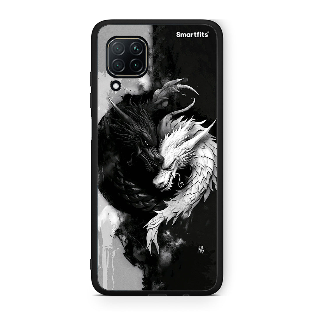 Huawei P40 Lite Yin Yang Θήκη από τη Smartfits με σχέδιο στο πίσω μέρος και μαύρο περίβλημα | Smartphone case with colorful back and black bezels by Smartfits