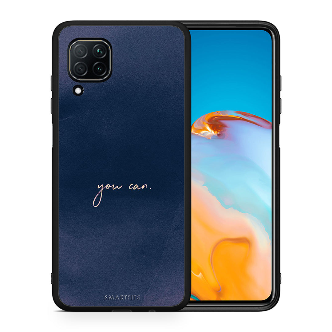 Θήκη Huawei P40 Lite You Can από τη Smartfits με σχέδιο στο πίσω μέρος και μαύρο περίβλημα | Huawei P40 Lite You Can case with colorful back and black bezels