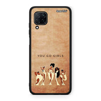Thumbnail for Huawei P40 Lite You Go Girl θήκη από τη Smartfits με σχέδιο στο πίσω μέρος και μαύρο περίβλημα | Smartphone case with colorful back and black bezels by Smartfits