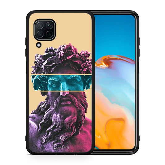 Θήκη Αγίου Βαλεντίνου Huawei P40 Lite Zeus Art από τη Smartfits με σχέδιο στο πίσω μέρος και μαύρο περίβλημα | Huawei P40 Lite Zeus Art case with colorful back and black bezels