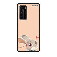 Thumbnail for Huawei P40 Nick Wilde And Judy Hopps Love 2 θήκη από τη Smartfits με σχέδιο στο πίσω μέρος και μαύρο περίβλημα | Smartphone case with colorful back and black bezels by Smartfits