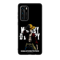 Thumbnail for Huawei P40 Pirate King θήκη από τη Smartfits με σχέδιο στο πίσω μέρος και μαύρο περίβλημα | Smartphone case with colorful back and black bezels by Smartfits