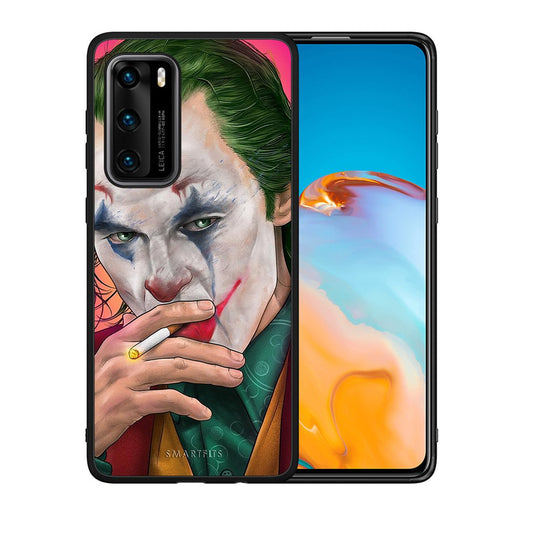Θήκη Huawei P40 JokesOnU PopArt από τη Smartfits με σχέδιο στο πίσω μέρος και μαύρο περίβλημα | Huawei P40 JokesOnU PopArt case with colorful back and black bezels