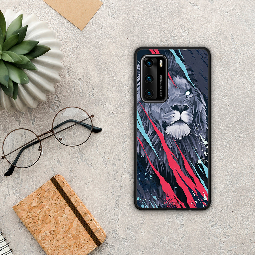 PopArt Lion Designer - Huawei P40 θήκη