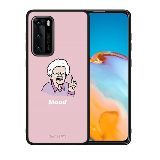 Θήκη Huawei P40 Mood PopArt από τη Smartfits με σχέδιο στο πίσω μέρος και μαύρο περίβλημα | Huawei P40 Mood PopArt case with colorful back and black bezels