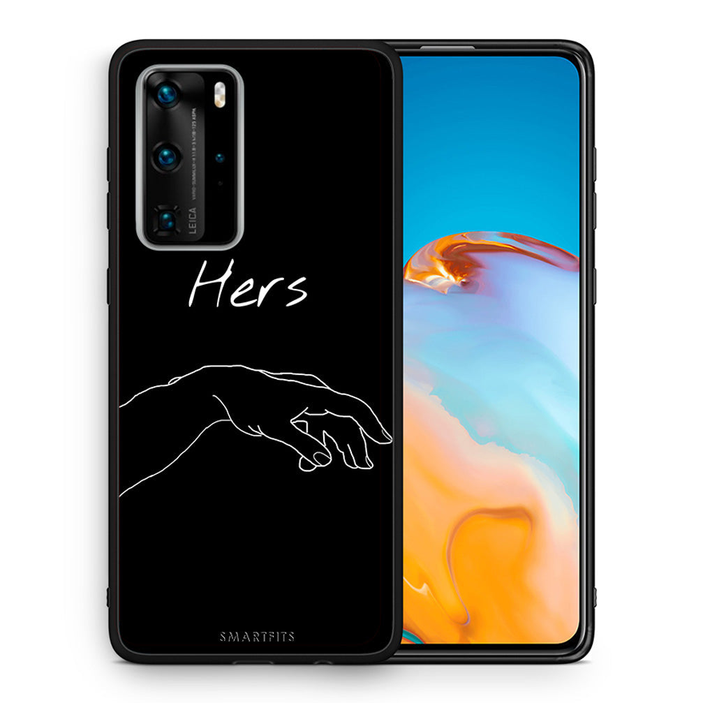 Θήκη Αγίου Βαλεντίνου Huawei P40 Pro Aeshetic Love 1 από τη Smartfits με σχέδιο στο πίσω μέρος και μαύρο περίβλημα | Huawei P40 Pro Aeshetic Love 1 case with colorful back and black bezels