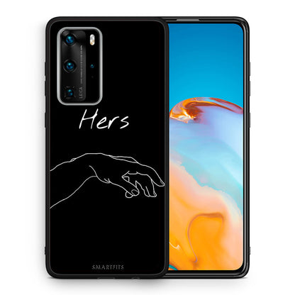 Θήκη Αγίου Βαλεντίνου Huawei P40 Pro Aeshetic Love 1 από τη Smartfits με σχέδιο στο πίσω μέρος και μαύρο περίβλημα | Huawei P40 Pro Aeshetic Love 1 case with colorful back and black bezels