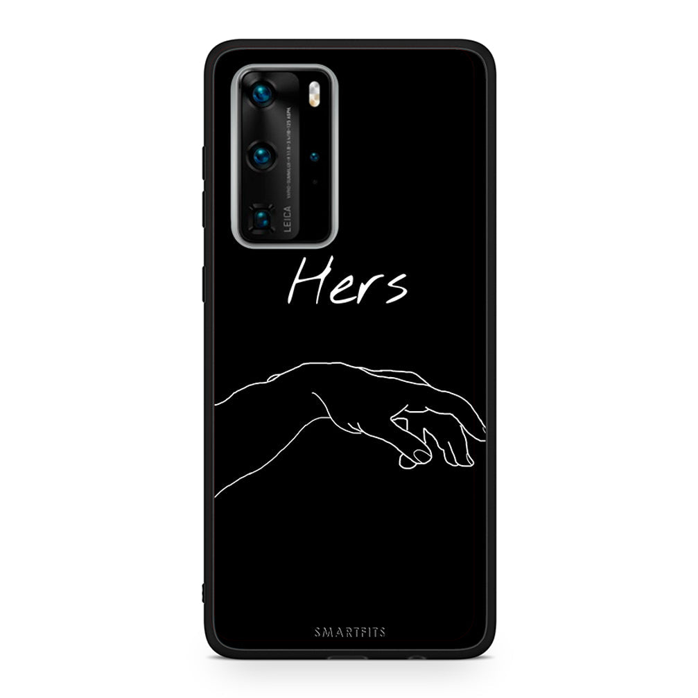 Huawei P40 Pro Aeshetic Love 1 Θήκη Αγίου Βαλεντίνου από τη Smartfits με σχέδιο στο πίσω μέρος και μαύρο περίβλημα | Smartphone case with colorful back and black bezels by Smartfits