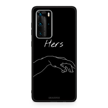 Huawei P40 Pro Aeshetic Love 1 Θήκη Αγίου Βαλεντίνου από τη Smartfits με σχέδιο στο πίσω μέρος και μαύρο περίβλημα | Smartphone case with colorful back and black bezels by Smartfits