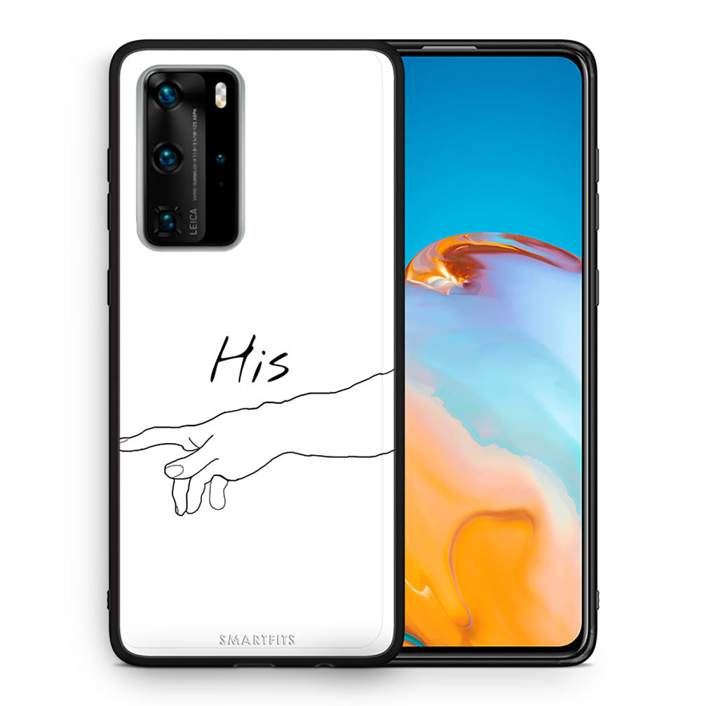 Θήκη Αγίου Βαλεντίνου Huawei P40 Pro Aeshetic Love 2 από τη Smartfits με σχέδιο στο πίσω μέρος και μαύρο περίβλημα | Huawei P40 Pro Aeshetic Love 2 case with colorful back and black bezels