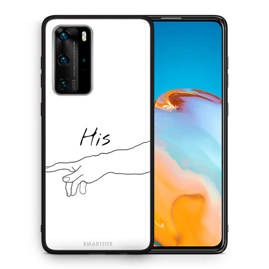 Θήκη Αγίου Βαλεντίνου Huawei P40 Pro Aeshetic Love 2 από τη Smartfits με σχέδιο στο πίσω μέρος και μαύρο περίβλημα | Huawei P40 Pro Aeshetic Love 2 case with colorful back and black bezels