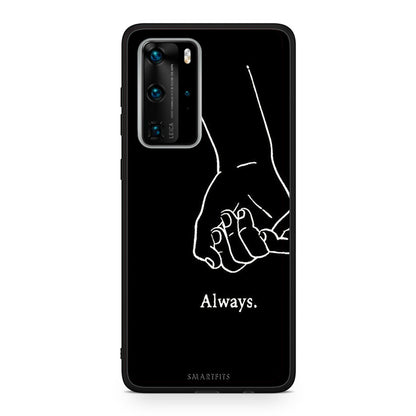 Huawei P40 Pro Always & Forever 1 Θήκη Αγίου Βαλεντίνου από τη Smartfits με σχέδιο στο πίσω μέρος και μαύρο περίβλημα | Smartphone case with colorful back and black bezels by Smartfits