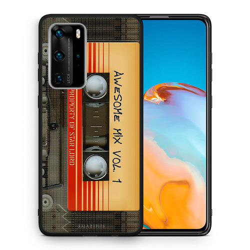 Θήκη Huawei P40 Pro Awesome Mix από τη Smartfits με σχέδιο στο πίσω μέρος και μαύρο περίβλημα | Huawei P40 Pro Awesome Mix case with colorful back and black bezels