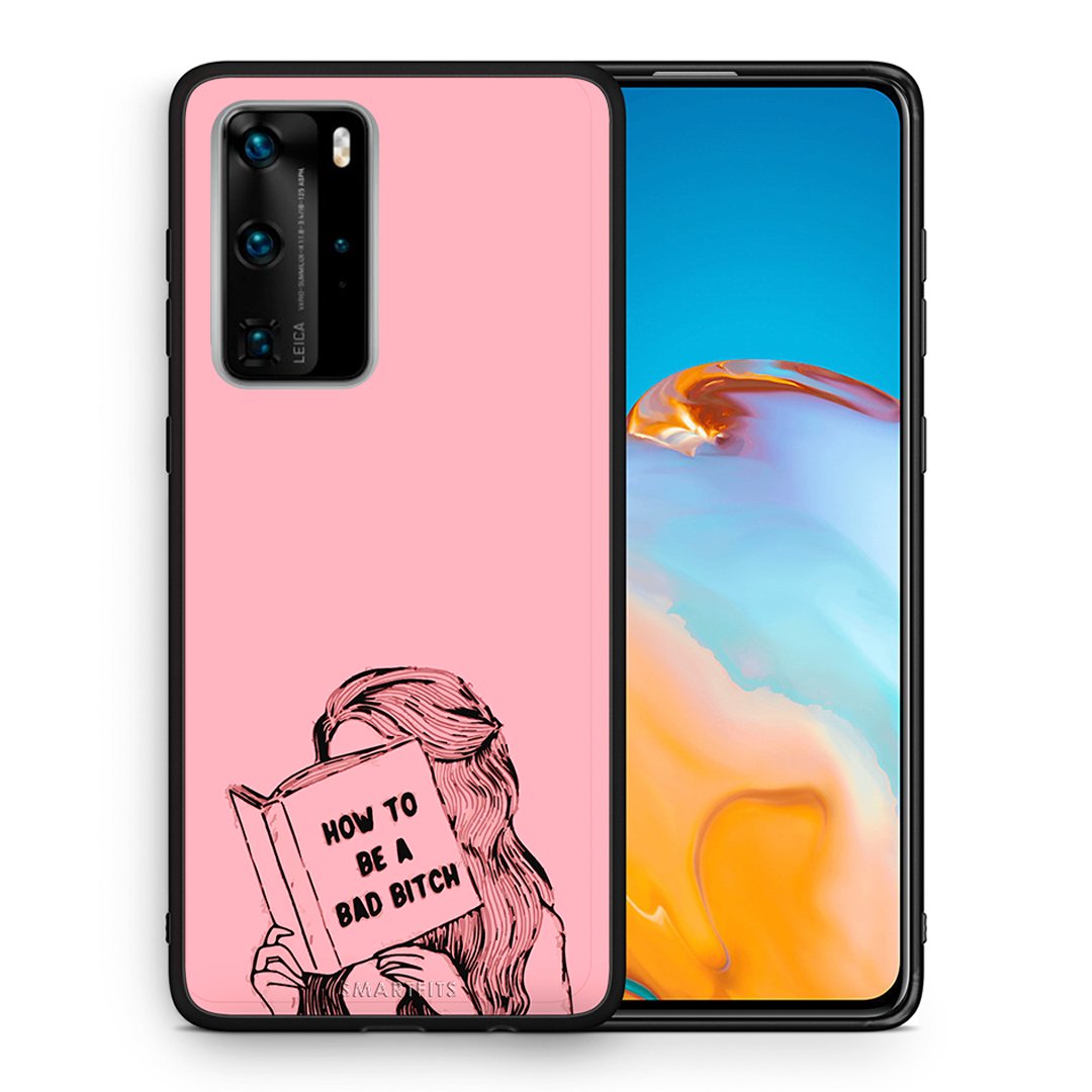 Θήκη Huawei P40 Pro Bad Bitch από τη Smartfits με σχέδιο στο πίσω μέρος και μαύρο περίβλημα | Huawei P40 Pro Bad Bitch case with colorful back and black bezels