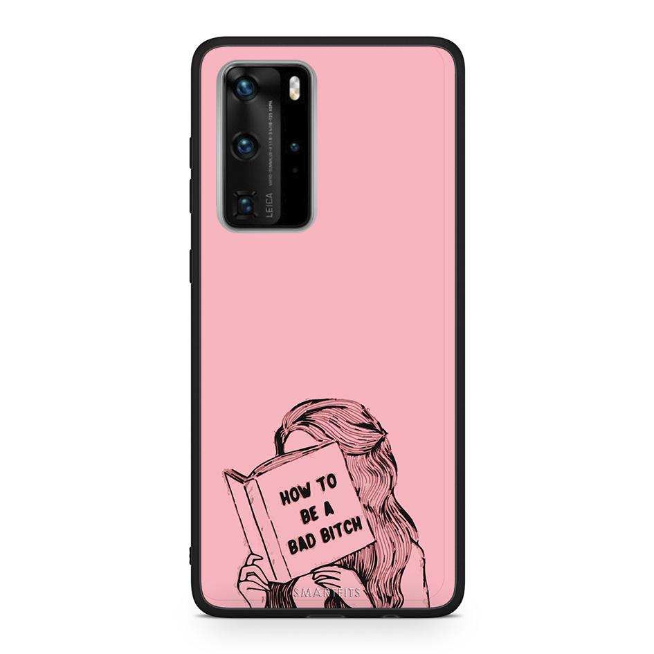 Huawei P40 Pro Bad Bitch θήκη από τη Smartfits με σχέδιο στο πίσω μέρος και μαύρο περίβλημα | Smartphone case with colorful back and black bezels by Smartfits