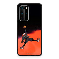 Thumbnail for Huawei P40 Pro Basketball Hero θήκη από τη Smartfits με σχέδιο στο πίσω μέρος και μαύρο περίβλημα | Smartphone case with colorful back and black bezels by Smartfits
