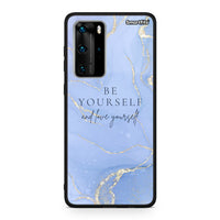 Thumbnail for Huawei P40 Pro Be Yourself θήκη από τη Smartfits με σχέδιο στο πίσω μέρος και μαύρο περίβλημα | Smartphone case with colorful back and black bezels by Smartfits