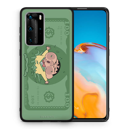 Θήκη Αγίου Βαλεντίνου Huawei P40 Pro Big Money από τη Smartfits με σχέδιο στο πίσω μέρος και μαύρο περίβλημα | Huawei P40 Pro Big Money case with colorful back and black bezels