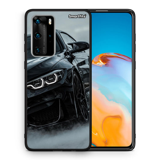 Θήκη Huawei P40 Pro Black BMW από τη Smartfits με σχέδιο στο πίσω μέρος και μαύρο περίβλημα | Huawei P40 Pro Black BMW case with colorful back and black bezels