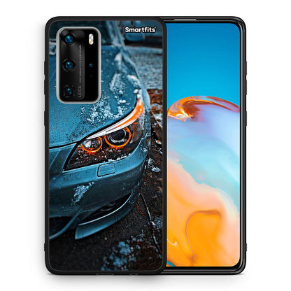 Θήκη Huawei P40 Pro Bmw E60 από τη Smartfits με σχέδιο στο πίσω μέρος και μαύρο περίβλημα | Huawei P40 Pro Bmw E60 case with colorful back and black bezels