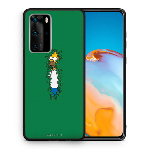 Θήκη Αγίου Βαλεντίνου Huawei P40 Pro Bush Man από τη Smartfits με σχέδιο στο πίσω μέρος και μαύρο περίβλημα | Huawei P40 Pro Bush Man case with colorful back and black bezels