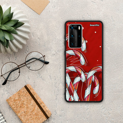Candy Cane - Huawei P40 Pro θήκη