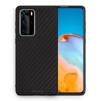 Thumbnail for Θήκη Huawei P40 Pro Carbon Black από τη Smartfits με σχέδιο στο πίσω μέρος και μαύρο περίβλημα | Huawei P40 Pro Carbon Black case with colorful back and black bezels